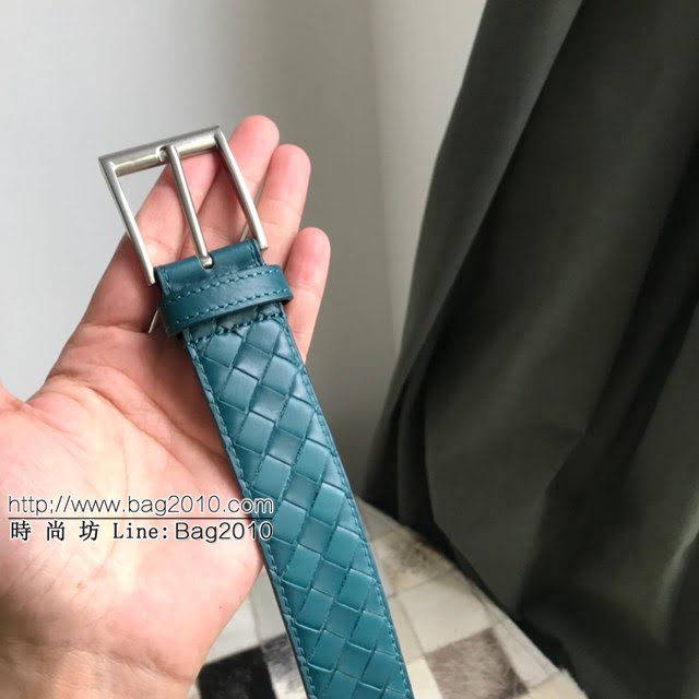 BV男士皮帶 寶緹嘉手工編織雙面牛皮腰帶  jjp1546